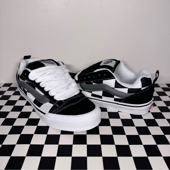 Vans Knu Skool Mega Check Black - Picture 2 of 5